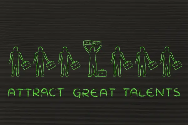 Concept of attract great talents — Stock Photo, Image