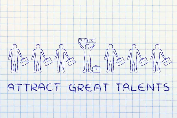 Concept of attract great talents — Stock Photo, Image