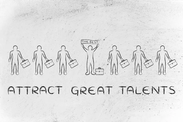 Concept of attract great talents — Stock Photo, Image