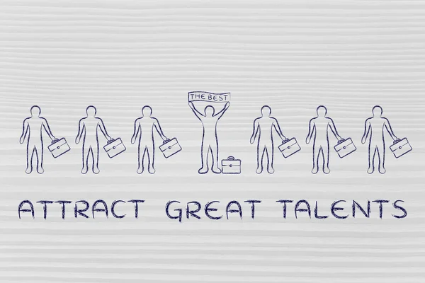 Concept of attract great talents — Stock fotografie