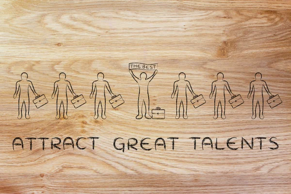 Concept of attract great talents — Stock fotografie