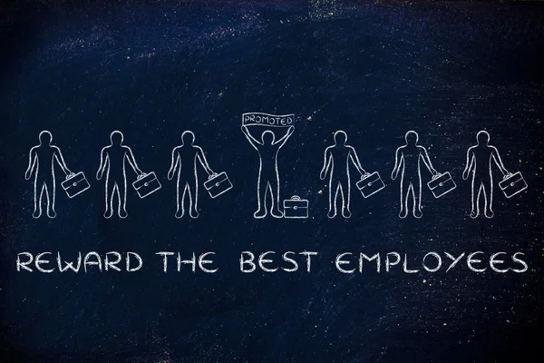 Concepto de recompensa los mejores empleados — Foto de Stock