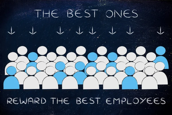 Concept of The best employees — Stock Photo, Image