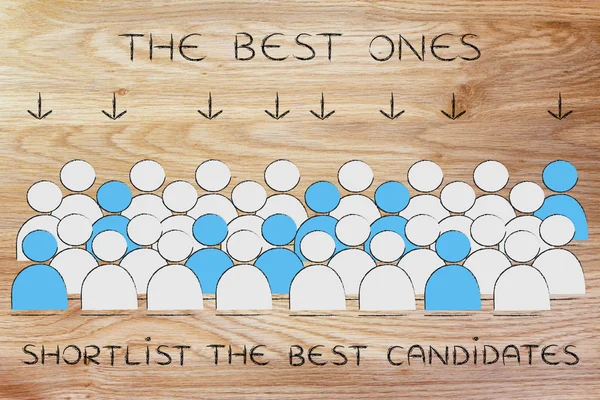 Concept van de beste kandidaten — Stockfoto