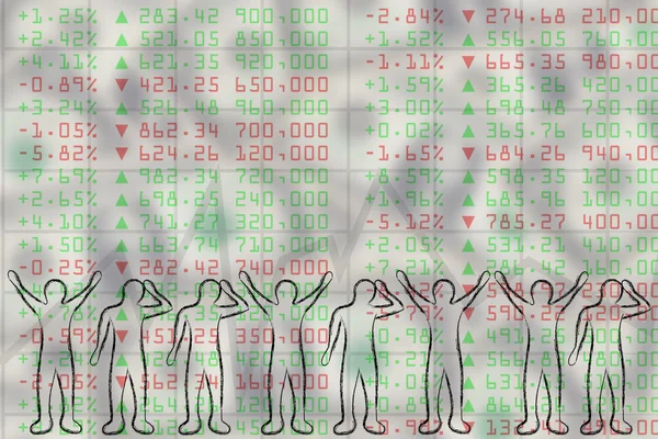 Begreppet aktiemarknaderna prestanda — Stockfoto