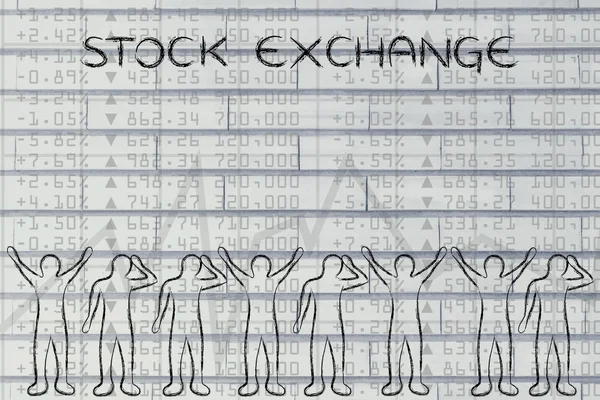Концепція фондової біржі — стокове фото