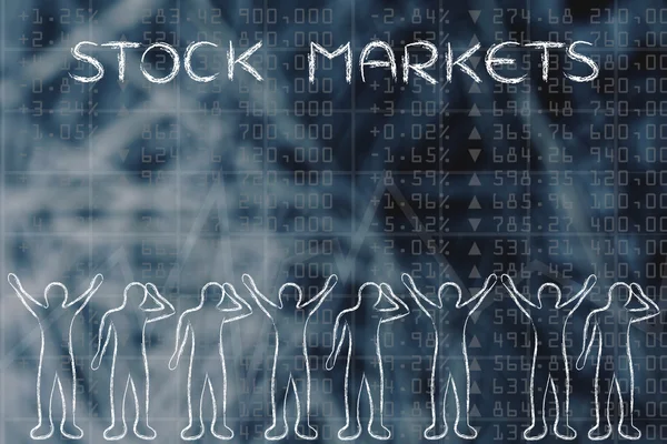 Concept of stock markets — Stock Photo, Image