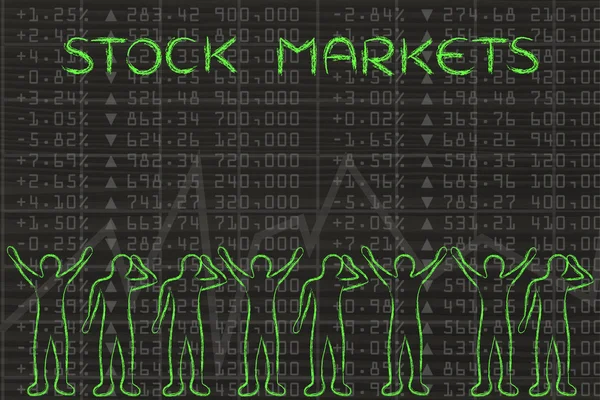 Konzept der Aktienmärkte — Stockfoto