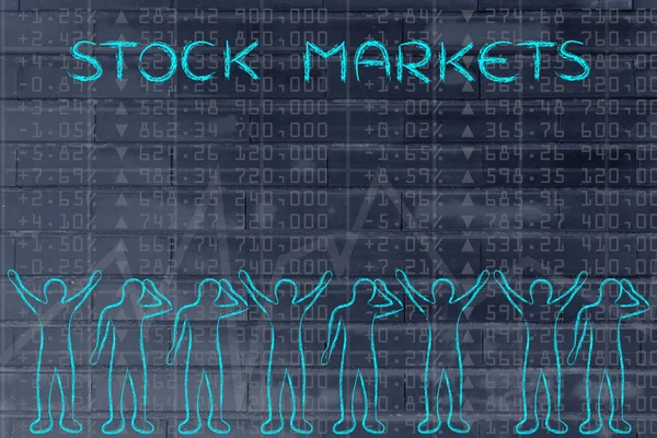 Konzept der Aktienmärkte — Stockfoto