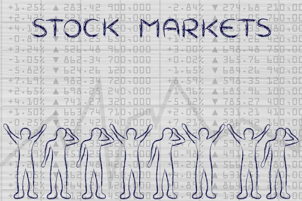 Concepto de mercados bursátiles — Foto de Stock