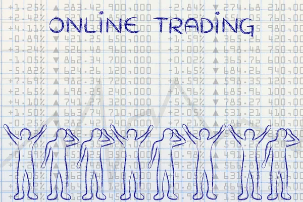 Concept of online trading — Stock Photo, Image