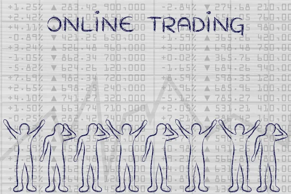 Concept of online trading — Stock Photo, Image