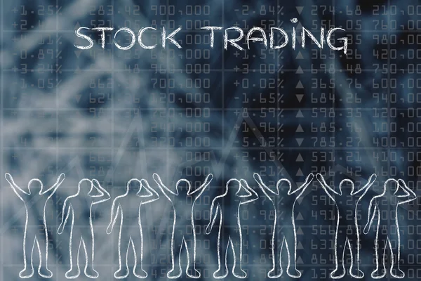 Conceito de negociação de ações — Fotografia de Stock