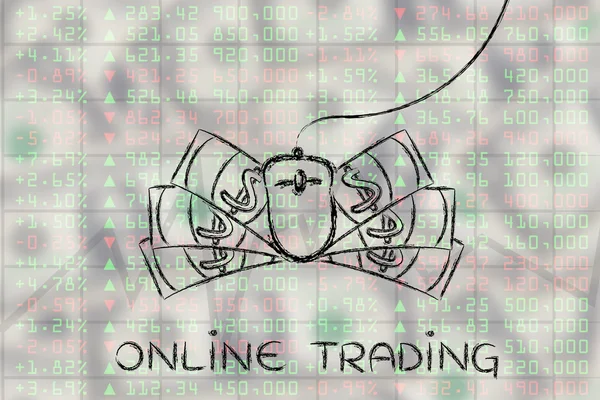 Concept of online trading — Stock Photo, Image