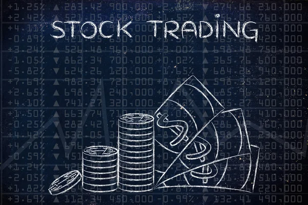 Concept of stock trading — Stock Photo, Image