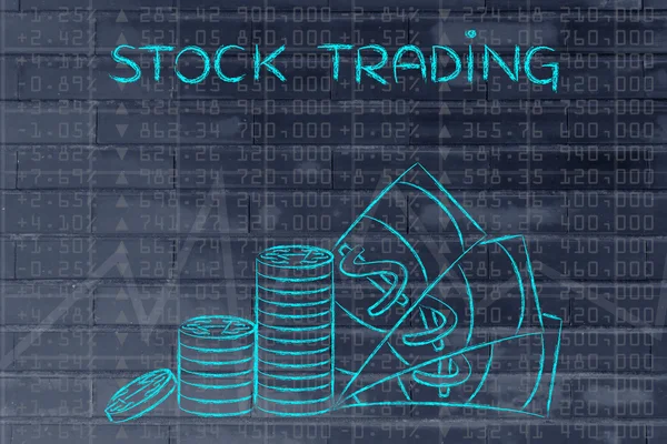 Konzept des Aktienhandels — Stockfoto