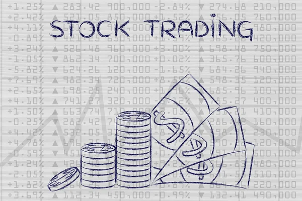 Begreppet aktiehandel — Stockfoto