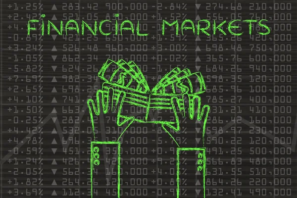 Pojetí finančních trhů — Stock fotografie