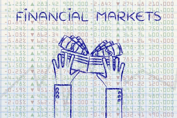 Conceito de mercados financeiros — Fotografia de Stock