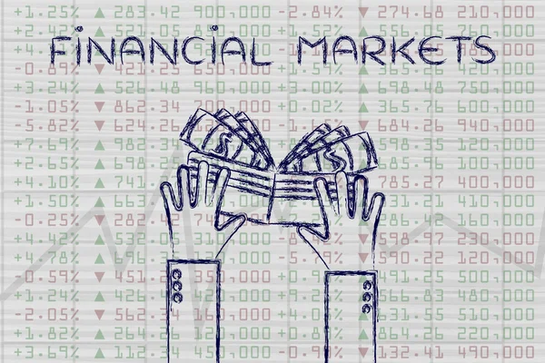 Концепция финансовых рынков — стоковое фото