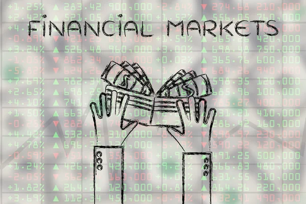 Conceito de mercados financeiros — Fotografia de Stock