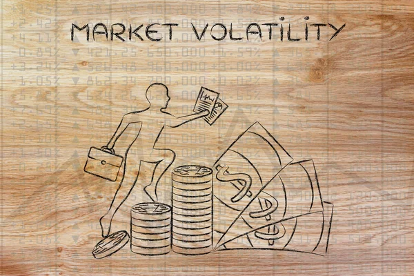 Concept of market volatility — Stock Photo, Image