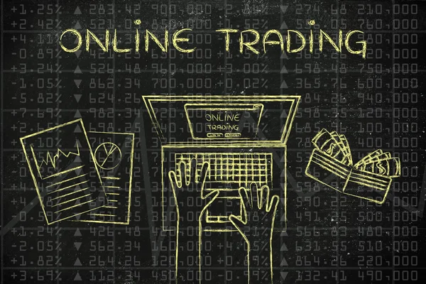Концепция онлайн торговли — стоковое фото