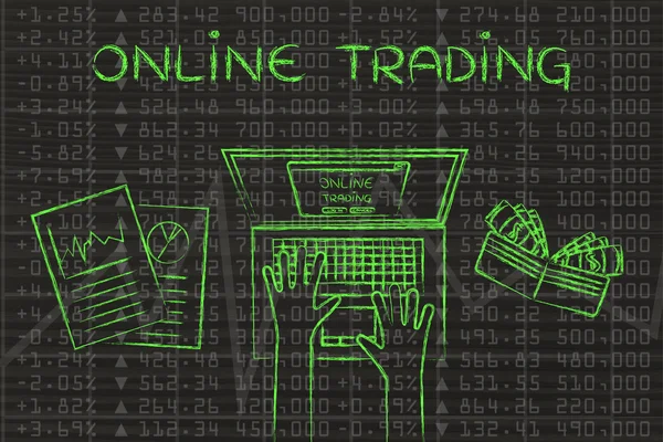 Concept de trading en ligne — Photo