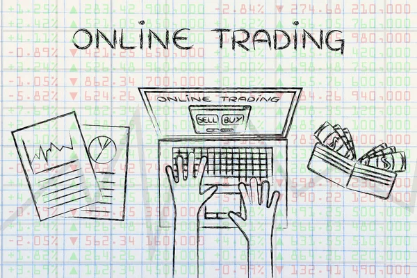 Online kereskedelem fogalmának — Stock Fotó