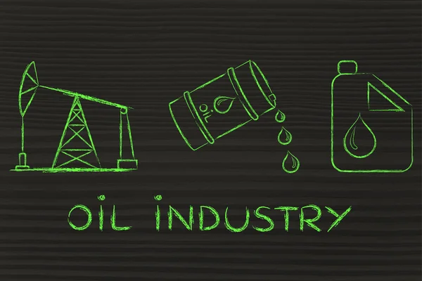 Concept of oil industry — Stock Photo, Image
