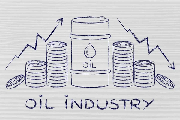 Petrol endüstrisinin kavramı — Stok fotoğraf