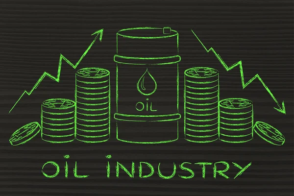 Conceito de indústria petrolífera — Fotografia de Stock