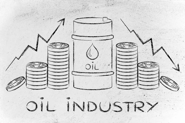 Concept d'industrie pétrolière — Photo