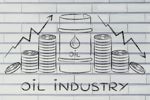 Conceito de indústria petrolífera — Fotografia de Stock