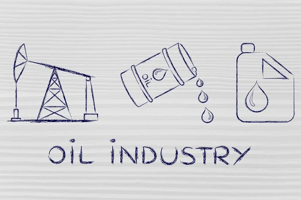 Concept of oil industry — Stock Photo, Image