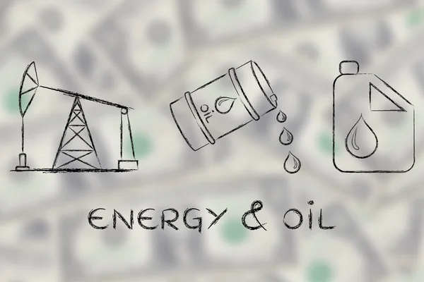 Концепция энергии и нефти — стоковое фото