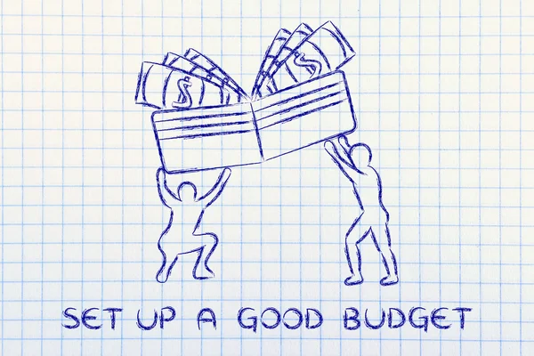 Concept of how set up a good budget — Stock Photo, Image