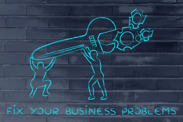 Pojęcie jak rozwiązać swoje problemy biznesowe — Zdjęcie stockowe