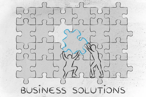 Concept of business solutions — Stock Photo, Image