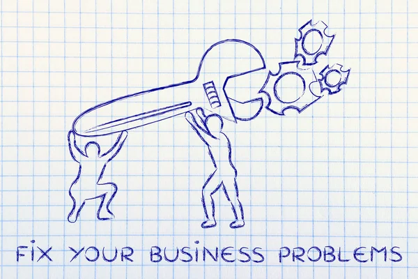 Concept of how fix your business problems — Stock Photo, Image