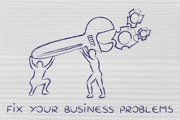 Concept of how fix your business problems — Stock Photo, Image
