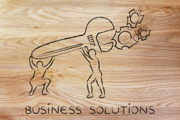 Concept of business solutions — Stock Photo, Image