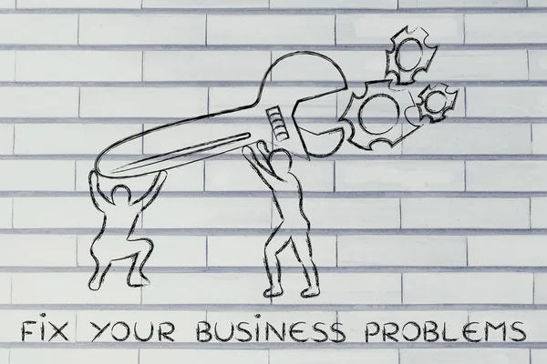 Έννοια του πώς επιδιόρθωση των προβλημάτων επιχειρήσεων — Φωτογραφία Αρχείου