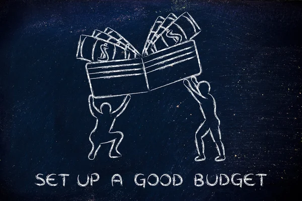 Set up a good budget illustration — Stock Photo, Image