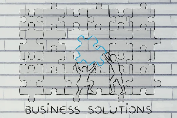 Concept of business solutions — Stock Photo, Image