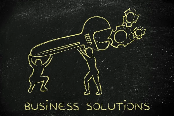 Concept of business solutions — Stock Photo, Image