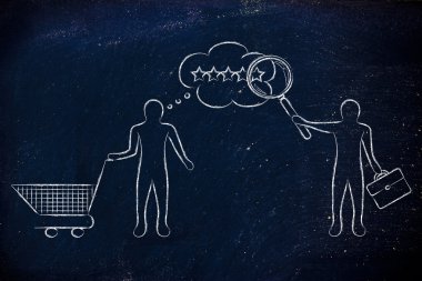 işadamı okuma müşterinin zihin