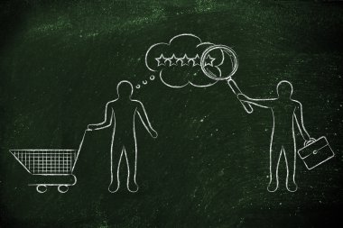 işadamı okuma müşterinin zihin