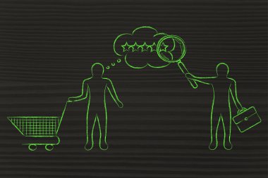 işadamı okuma müşterinin zihin