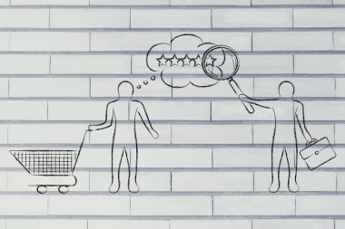 işadamı okuma müşterinin zihin